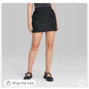Wild Fable Parachute Cargo Mini Skirt